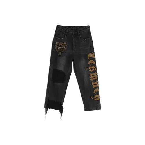 TCH Прямой крой Брюки Джинсы Унисекс