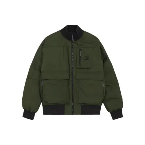 PUMA OVERSIZED Bomber Down Jacket Men's Green