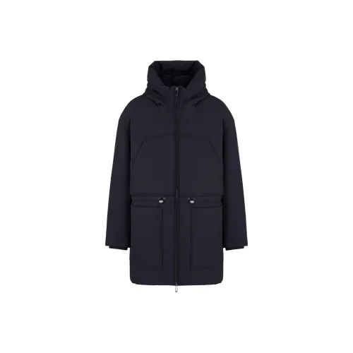 EMPORIO ARMANI FW24 Пуховик Мужской Морской Синий