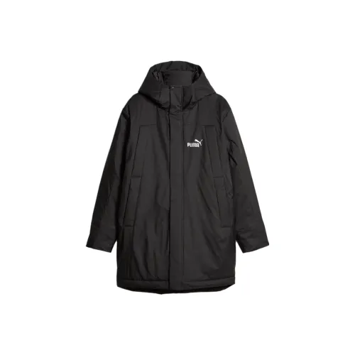 PUMA PARKA с капюшоном Matelassé для мужчин парка пальто мужской черный