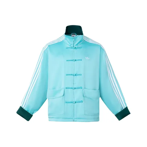 adidas originals SATIN TRACK TOP Мятно-зеленый Унисекс Куртки