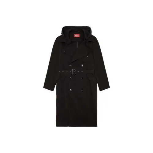 DIESEL Черный Мужской Тренч