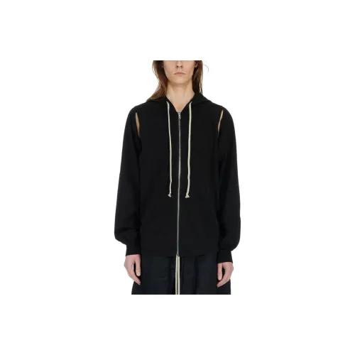 Rick Owens DRKSHDW Jumbo Толстовка Компактный Тяжелый Хлопок Джерси Куртки и Пальто Мужской Черный