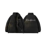 Чёрный - Белый (Ветрозащитный, планка, воротник-стойка, стиль позиционирования)