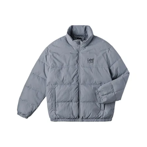 Lee FW24 Down Jacket Unisex Gray Blue