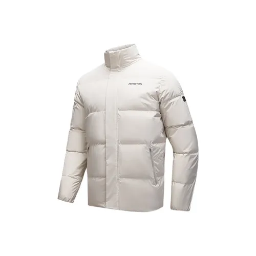 ANTA Пуховик Мужской Пшеница с текстурой Серый