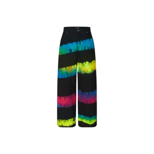 LOUIS VUITTON Новые ежеквартальные продукты LV Черные мужские джинсы