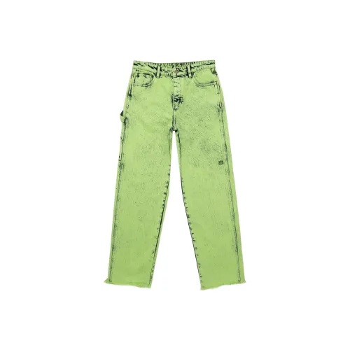 Drew House Smiley Collection Зеленые Унисекс Джинсы