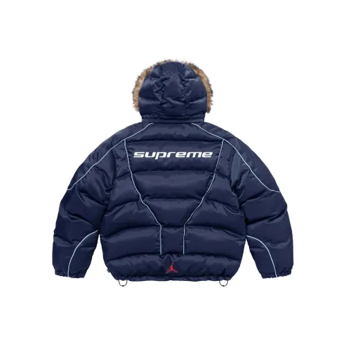 Supreme Jordan Collaboration Унисекс Объемные куртки (пуховики)