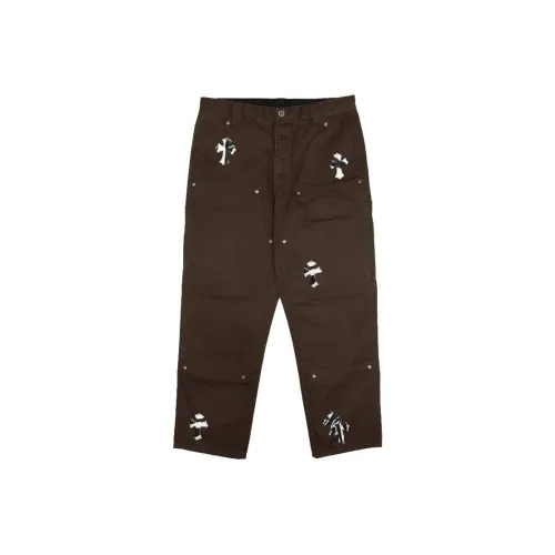 Chrome Hearts Коричневый Мужской Джинсы