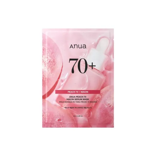 ANUA Персик Niacinamide Сыворотка Маска для лица Осветляющая Увлажняющая и Питающая для Разных Типов Кожи 25г Планшет