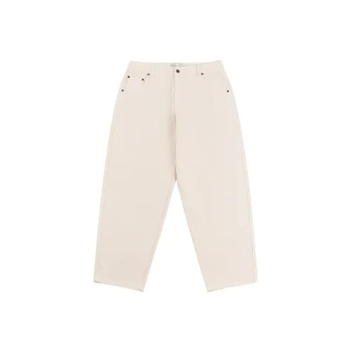 Dime MTL SS24 Классический Baggy Деним Брюки Джинсы Унисекс Теплый Белый