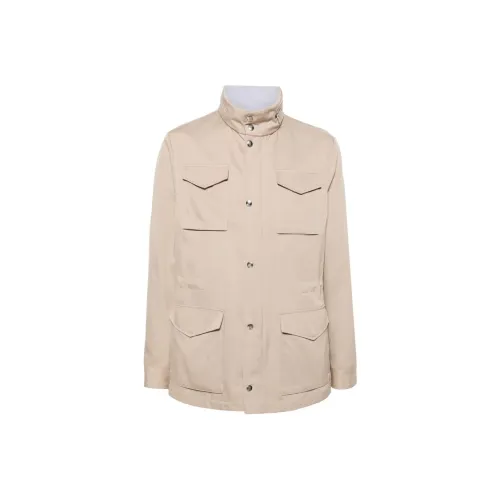 Eleventy FIRSTCLASS Made IN Italy SS24 Куртки Пальто Мужской Бежевый