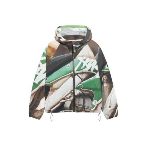 Stussy SS24 Пляж Shell BAJA Принт Куртки и Пальто Унисекс