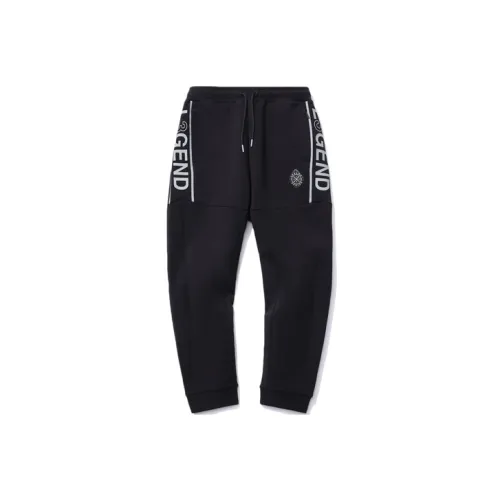 LINING Wade Collection Вязаные Тренировочные Штаны Мужские Черные