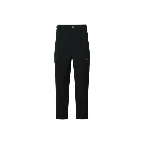 EVISU Черные Мужские Карго Брюки