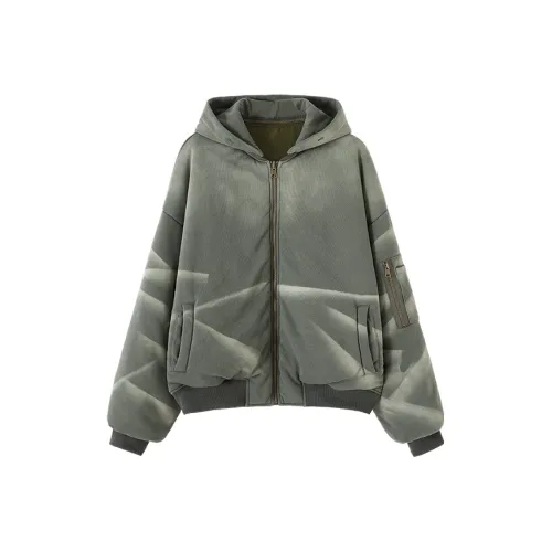 CONP Куртки Пальто Унисекс Серый Зеленый