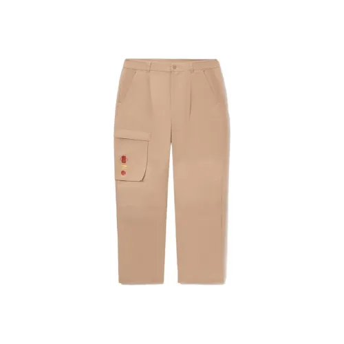 LINING Спорт Trendy Collection Day By Day Gold Collection Карго Брюки Мужские Мягкий Туманный Абрикос