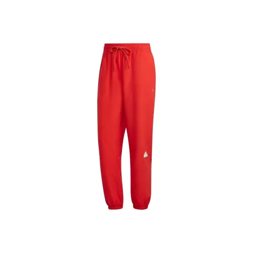 Adidas Red Men's Knitted Training Pants Adidas Красные Мужские Вязаные Тренировочные Штаны