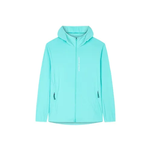 ANTA Variety Тренировки Коллекция Куртки Пальто Мужской Прозрачный Бирюзовый