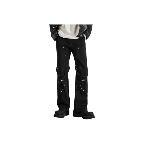 GURBAKS Ink Black Men's Jeans