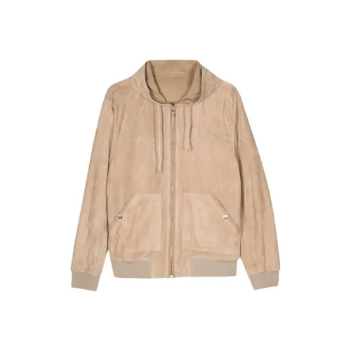 Eleventy FIRSTCLASS Made IN Italy SS24 Кожаная куртка мужская цвет верблюжий коричневый