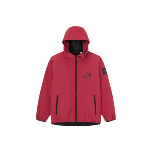 GU EVA Collaboration Red Men's Jackets GU EVA Collaboration Красный Мужские Куртки