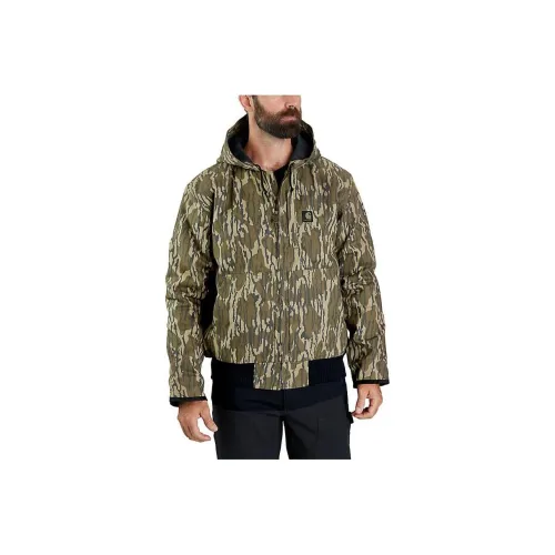 Carhartt 106098 RUGGED FLEX Collection INSULATED CAMO ACTIVE JAC Пуховая куртка LOOSE FIT Мужская Лесной мох