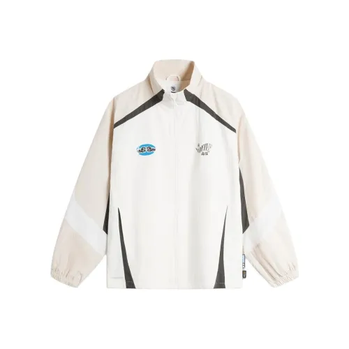 LINING Badfive Тренчкот Мужской Айвори Гравий Серый