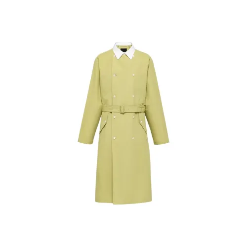 PRADA Тренчкот Мужской Светло-Травяной Зеленый