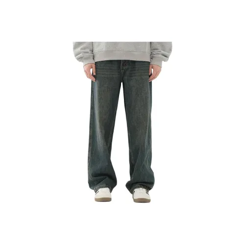 MASHAO Blue Men's Jeans MASHAO Синий Мужской Джинсы