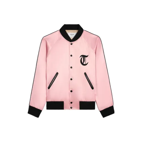 CELINE SS24 Куртки Пальто Мужской Розовый