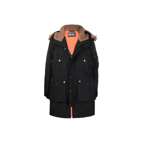 DIESEL Мужской черный пуховик