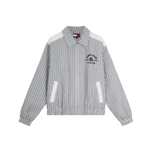 Tommy Hilfiger Куртки и Пальто Мужские Темно-синий Белый Полосы