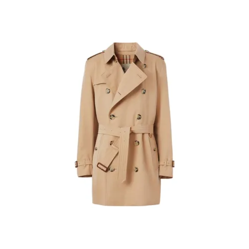 Burberry FW22 The Короткий Kensington Heritage Тренчкот Тренчкот Мужской Khaki