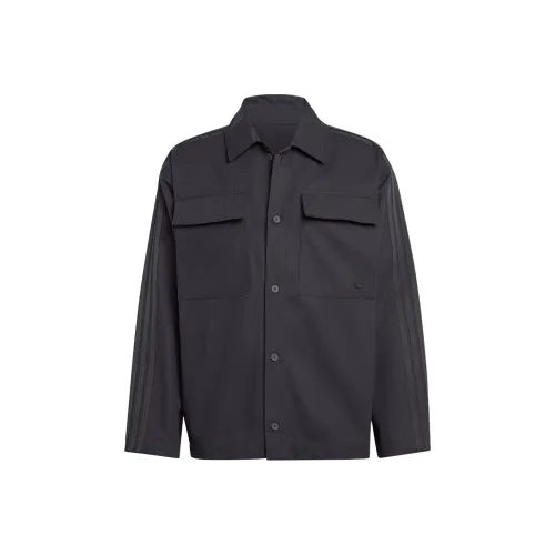 Adidas Originals Premium Essentials Premium Essentials+ Overshirt Куртки Пальто Мужской Черный