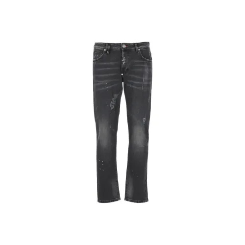 PHILIPP PLEIN Черные Мужские Джинсы