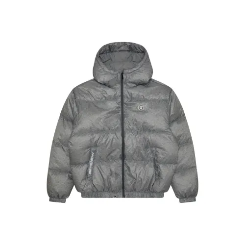 AAPE Серый GY2 Мужской Пуховик