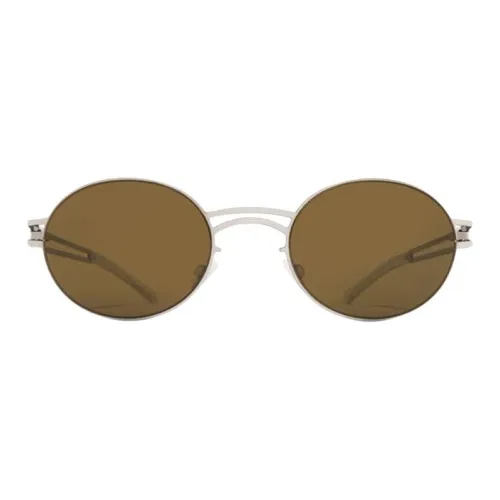 MYKITA Круглые Солнцезащитные очки Унисекс Серебряный