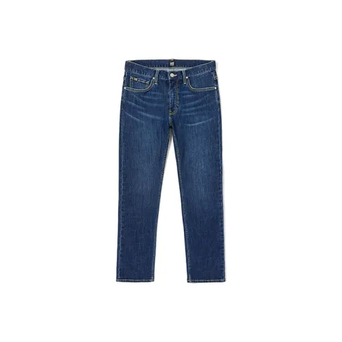 Lee Темно-синий Мужской Джинсы