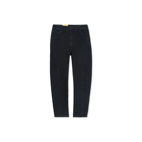 ABLE JEANS Узкие джинсы унисекс вымытый винтажный черный