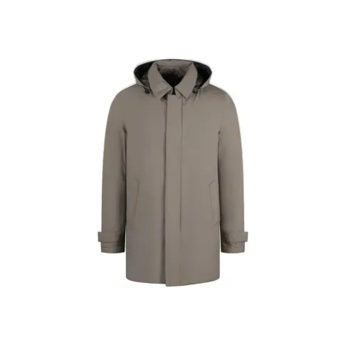 HERNO Тауповый Мужской Пуховик