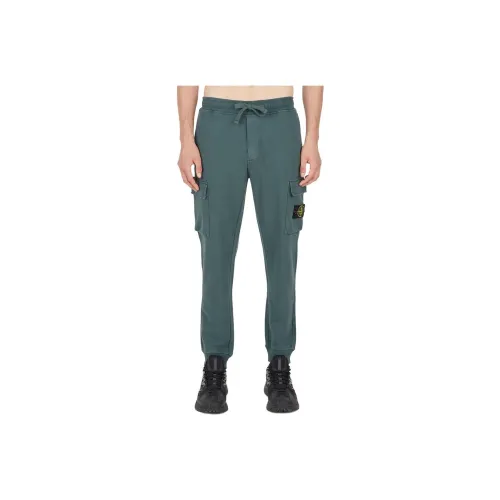 STONE ISLAND Нефть Зеленый Мужской Карго Брюки