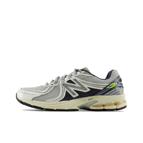 New Balance 860 v2 Casual Low Top Белый/Черный Унисекс