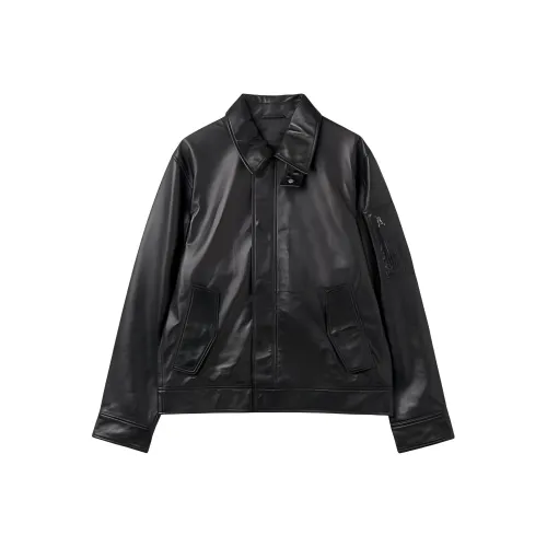 Helmut Lang Черные Мужские Кожаные Куртки