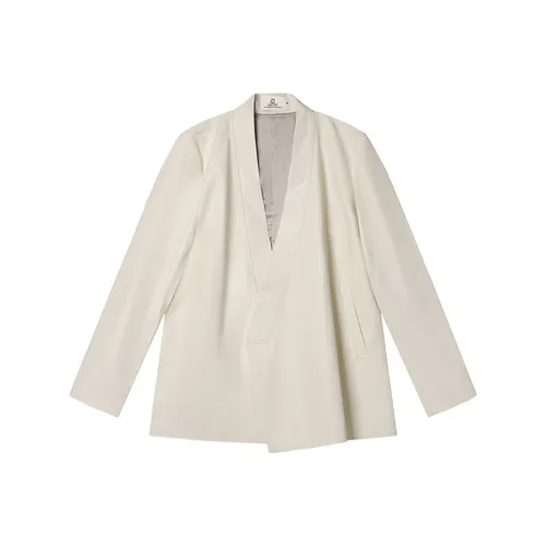 Cheng Jin Yi Bureau Белый Мужской Кожаные куртки