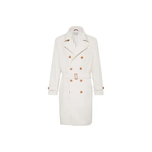 BRUNELLO CUCINELLI FW23 Тренчкот Мужской Экрю