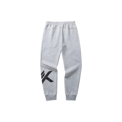 ANTA Вязаные тренировочные брюки мужские серые