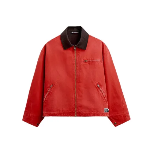 ZARA Красный Мужской Пуховик