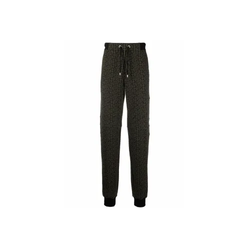 BALMAIN Хаки Мужские Вязаные Спортивные Штаны